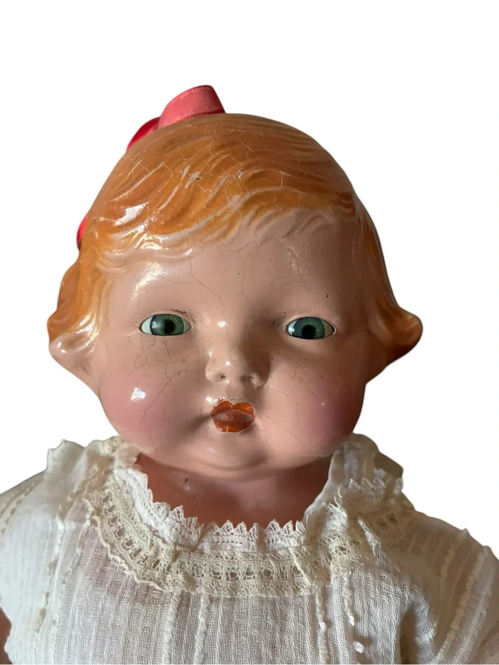 Pudgy Peggy Vintage-style White Baby Doll with Blonde Hair - Kids Toys